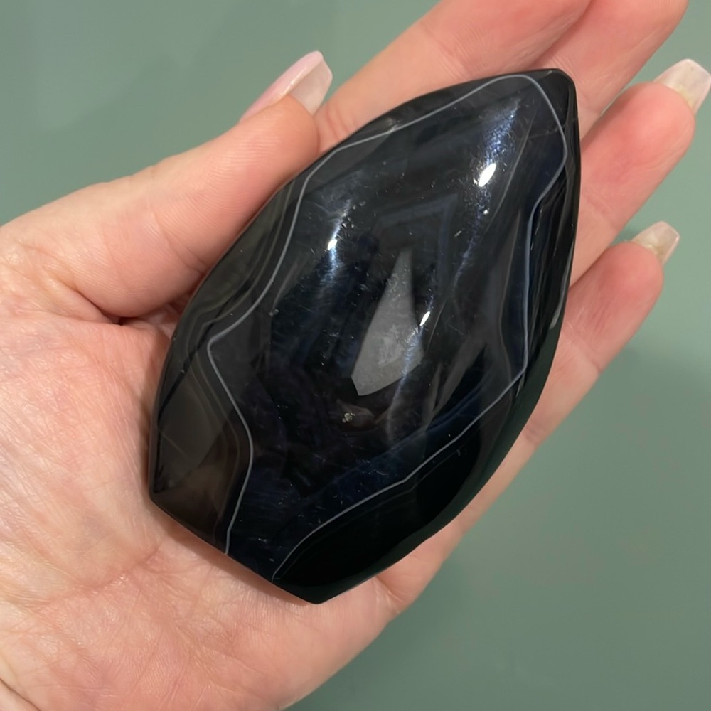 Black Sardonyx Crystal Flame